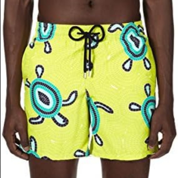 Vilebrequin Jim Mosaic Sea Turtles Swim Shorts Trunks - Picture 5 of 5